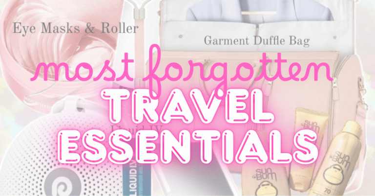 most forgotten travel essentials