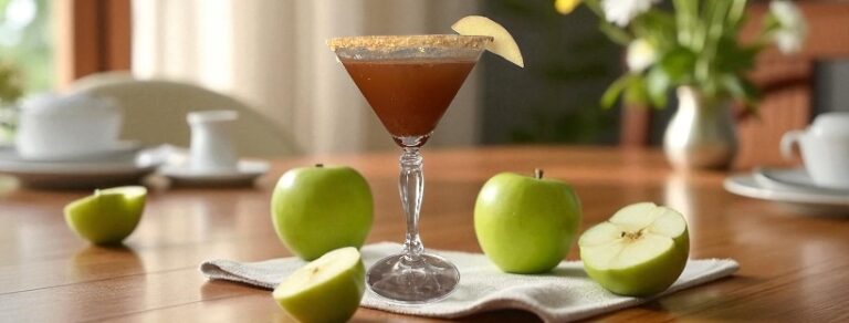 apple pie martini for a 4th of July wedding